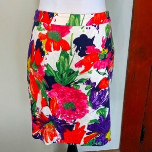 J. Crew The Pencil Skirt, size 6, floral